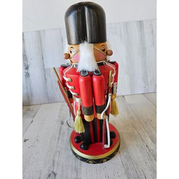 Nutcracker candle holder wooden unique vintage soldier Xmas centerpiece home dec - Picture 2 of 8